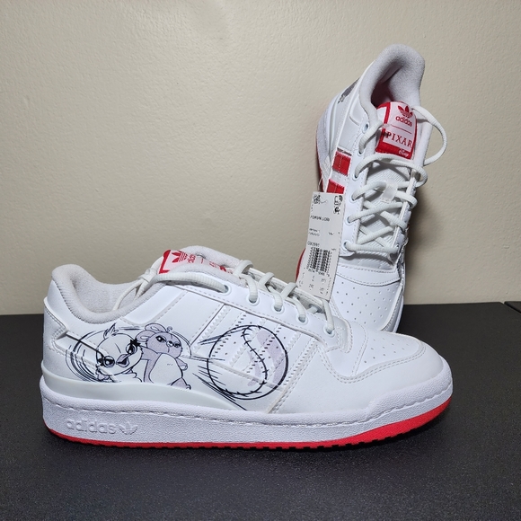 Adidas X Disney Pixar Forum Low White Scarlet Red GX0991 Men's Shoes Size 6.5 - Picture 10 of 12